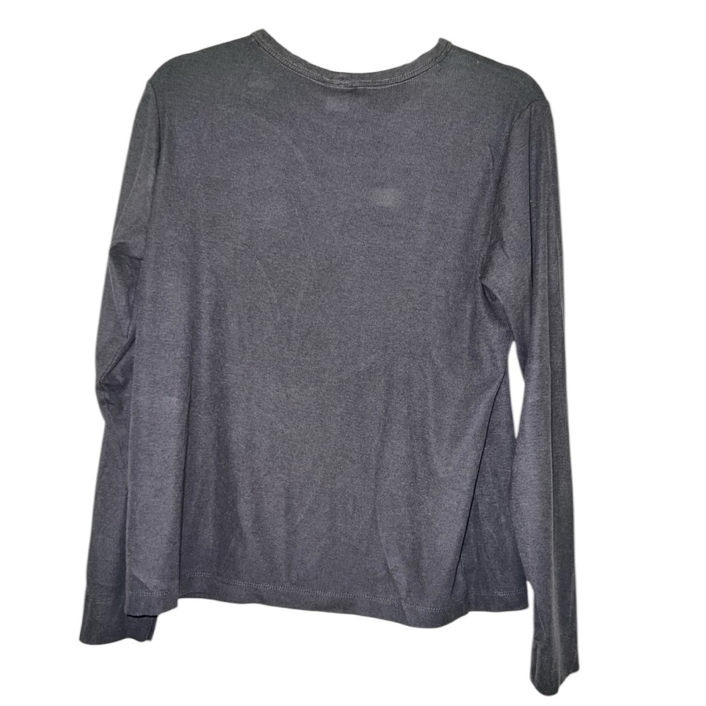 H&M Dark Gray Long Sleeve Tee Shirt XL Cotton Modal Blend - Picture 7 of 14